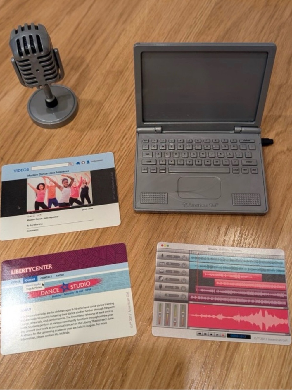 American Girl GABRIELA's 2017 Laptop Microphone, EUC, Retired